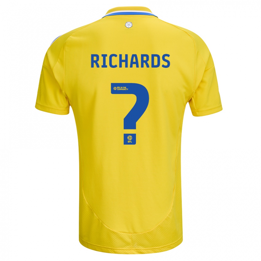 Kinderen Joe Richards #0 Geel Blauw Uitshirt Uittenue 2024/25 T-Shirt