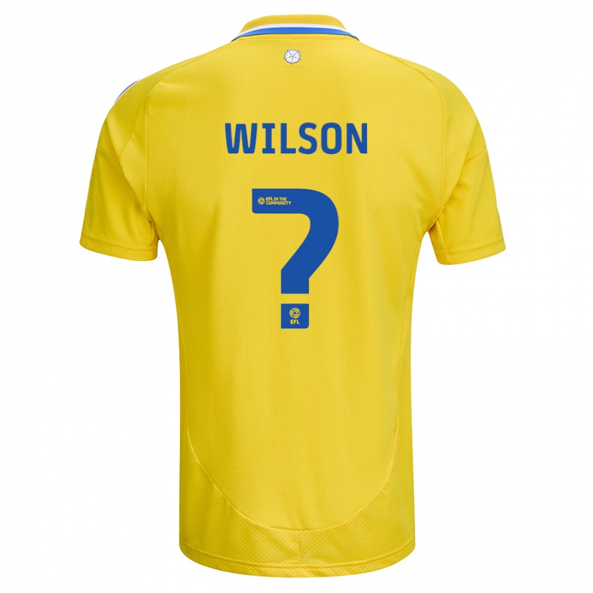 Kinderen Marley Wilson #0 Geel Blauw Uitshirt Uittenue 2024/25 T-Shirt