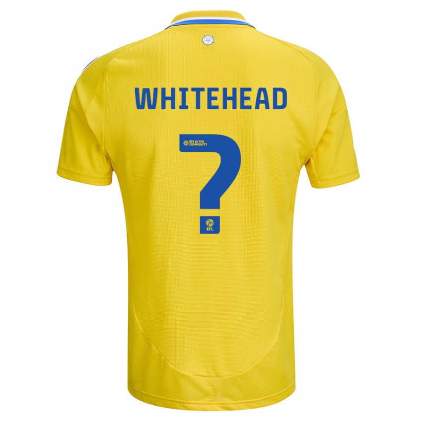 Kinderen Louie Whitehead #0 Geel Blauw Uitshirt Uittenue 2024/25 T-Shirt