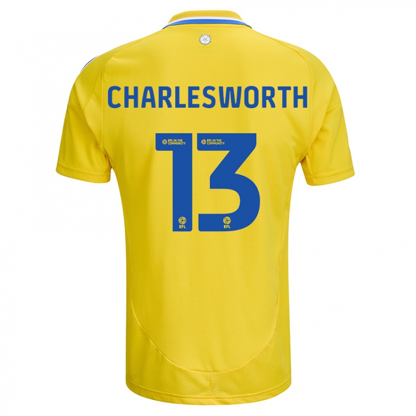 Kinderen Millie Robshaw-Charlesworth #13 Geel Blauw Uitshirt Uittenue 2024/25 T-Shirt