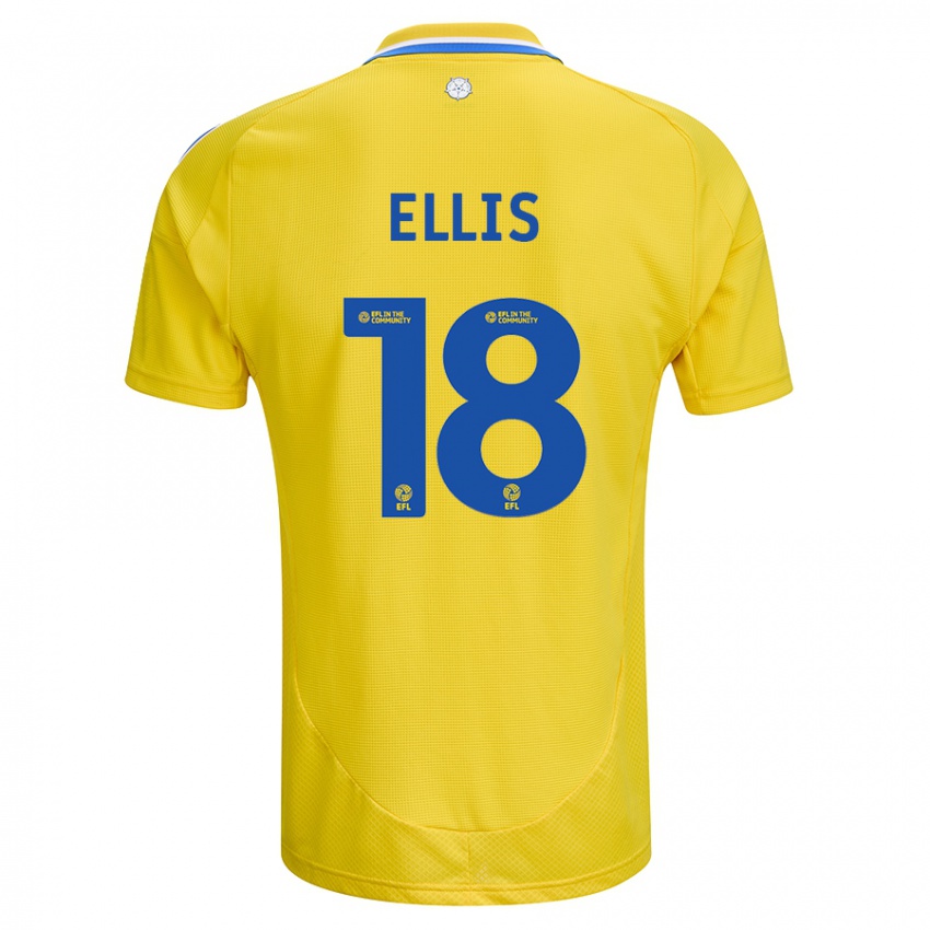 Kinderen Macy Ellis #18 Geel Blauw Uitshirt Uittenue 2024/25 T-Shirt