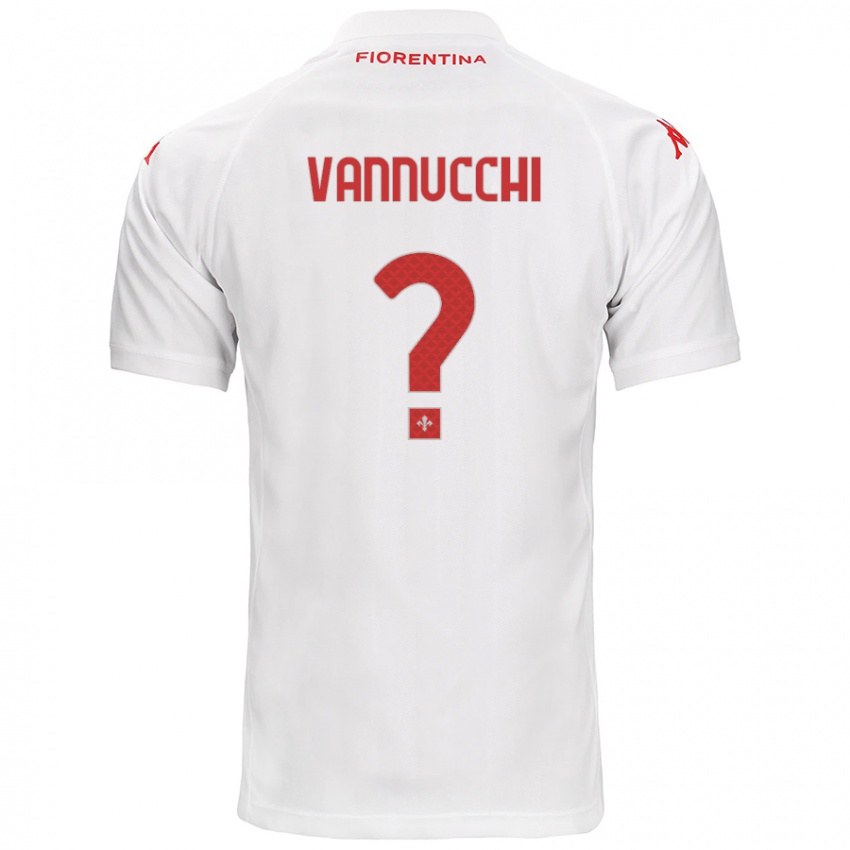 Kinderen Tommaso Vannucchi #0 Wit Uitshirt Uittenue 2024/25 T-Shirt