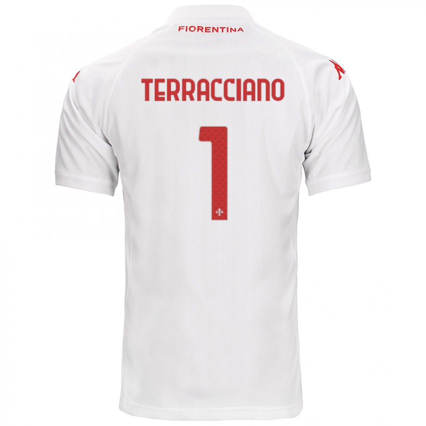 Kinderen Pietro Terracciano #1 Wit Uitshirt Uittenue 2024/25 T-Shirt