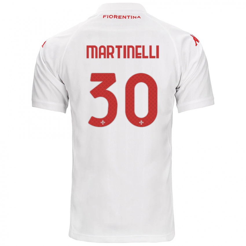 Kinderen Tommaso Martinelli #30 Wit Uitshirt Uittenue 2024/25 T-Shirt