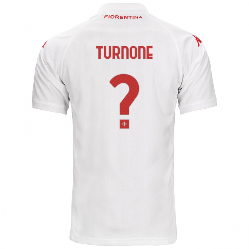 Kinderen Niccolò Turnone #0 Wit Uitshirt Uittenue 2024/25 T-Shirt