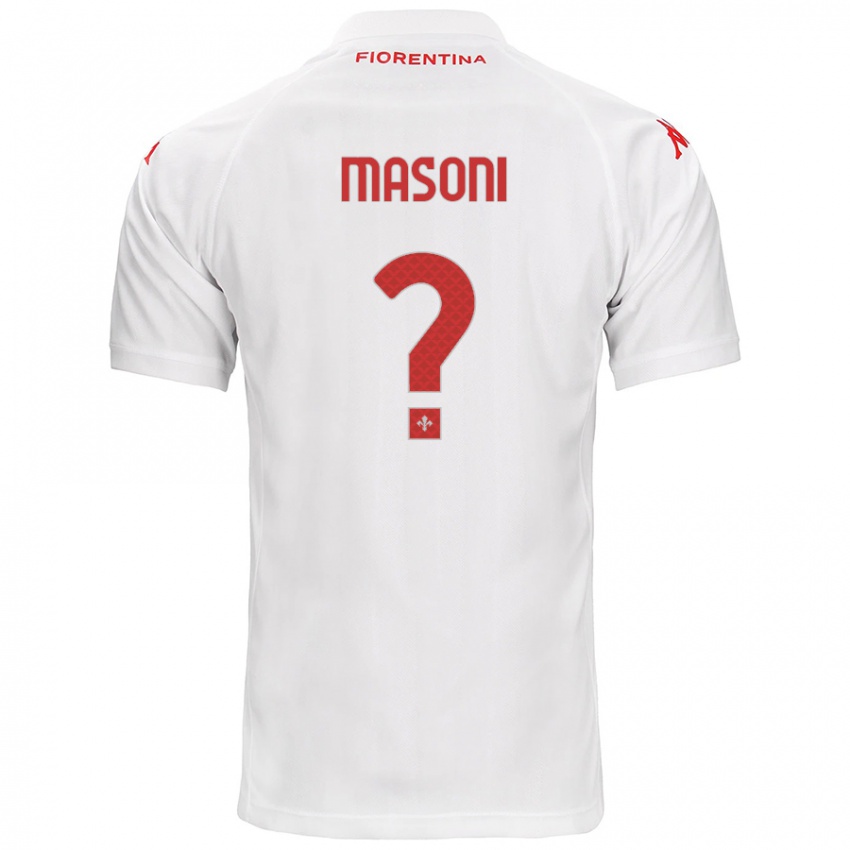 Kinderen Tommaso Masoni #0 Wit Uitshirt Uittenue 2024/25 T-Shirt