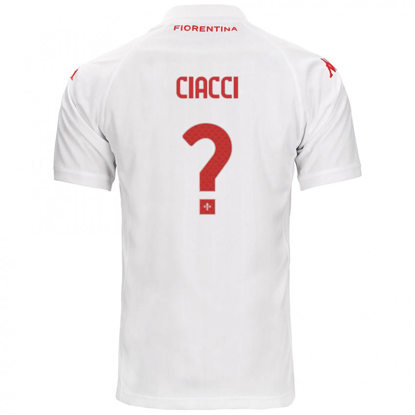 Kinderen Niccolò Ciacci #0 Wit Uitshirt Uittenue 2024/25 T-Shirt