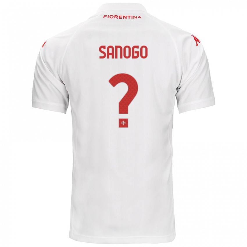 Kinderen Bassidy Sanogo #0 Wit Uitshirt Uittenue 2024/25 T-Shirt