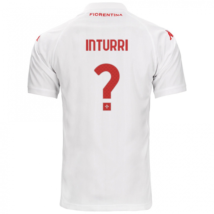 Kinderen Roberto Inturri #0 Wit Uitshirt Uittenue 2024/25 T-Shirt