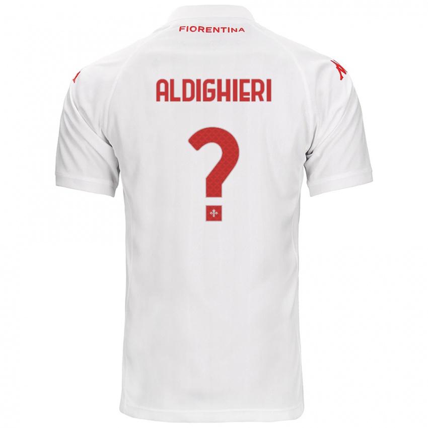 Kinderen Benedetto Aldighieri #0 Wit Uitshirt Uittenue 2024/25 T-Shirt