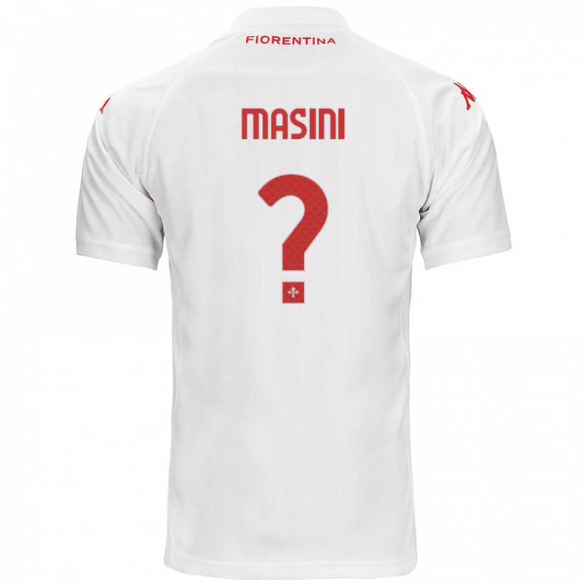 Kinderen Mattia Masini #0 Wit Uitshirt Uittenue 2024/25 T-Shirt