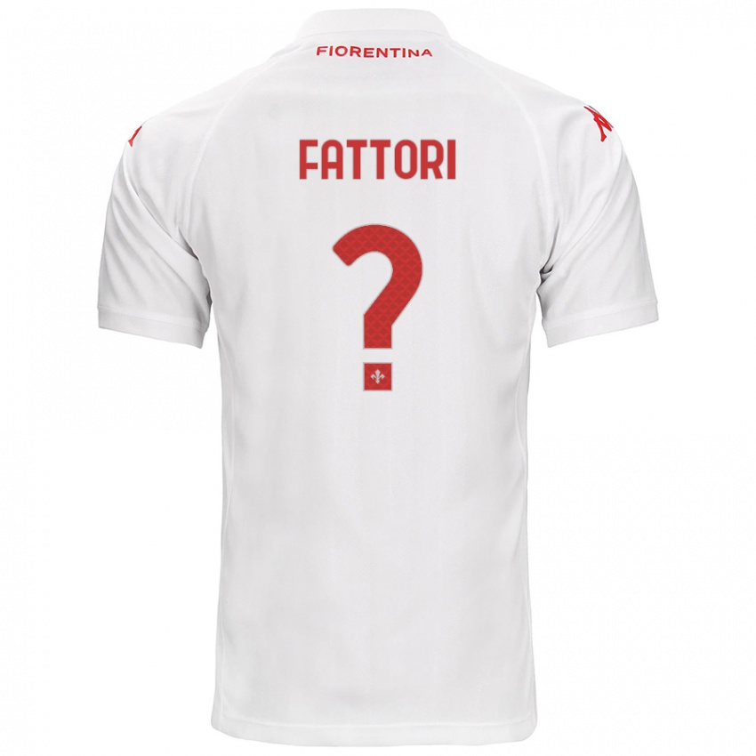 Kinderen Filippo Fattori #0 Wit Uitshirt Uittenue 2024/25 T-Shirt