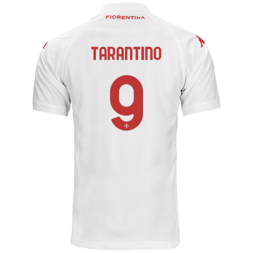 Kinderen Jacopo Tarantino #9 Wit Uitshirt Uittenue 2024/25 T-Shirt