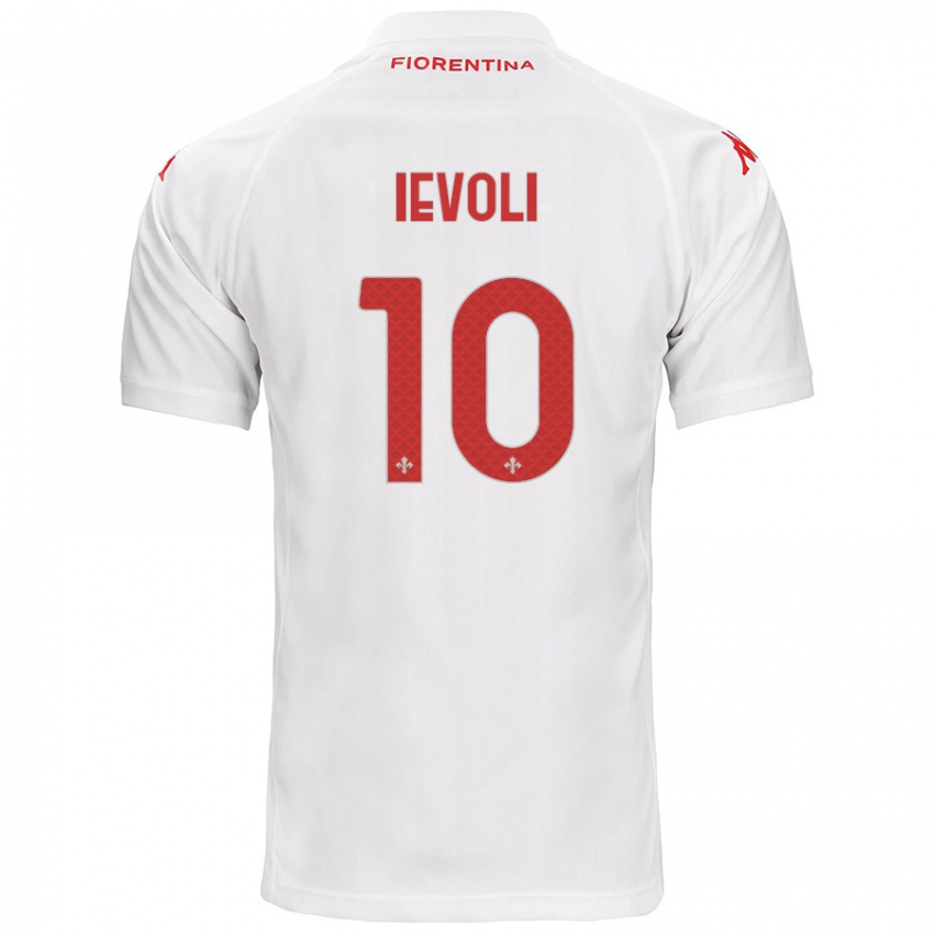 Kinderen Mattia Ievoli #10 Wit Uitshirt Uittenue 2024/25 T-Shirt