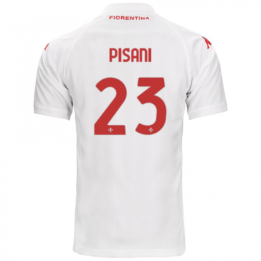 Kinderen Diego Pisani #23 Wit Uitshirt Uittenue 2024/25 T-Shirt