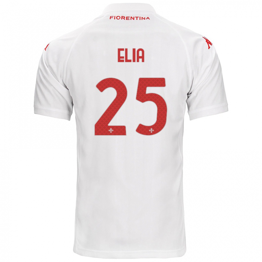 Kinderen Mirko Elia #25 Wit Uitshirt Uittenue 2024/25 T-Shirt