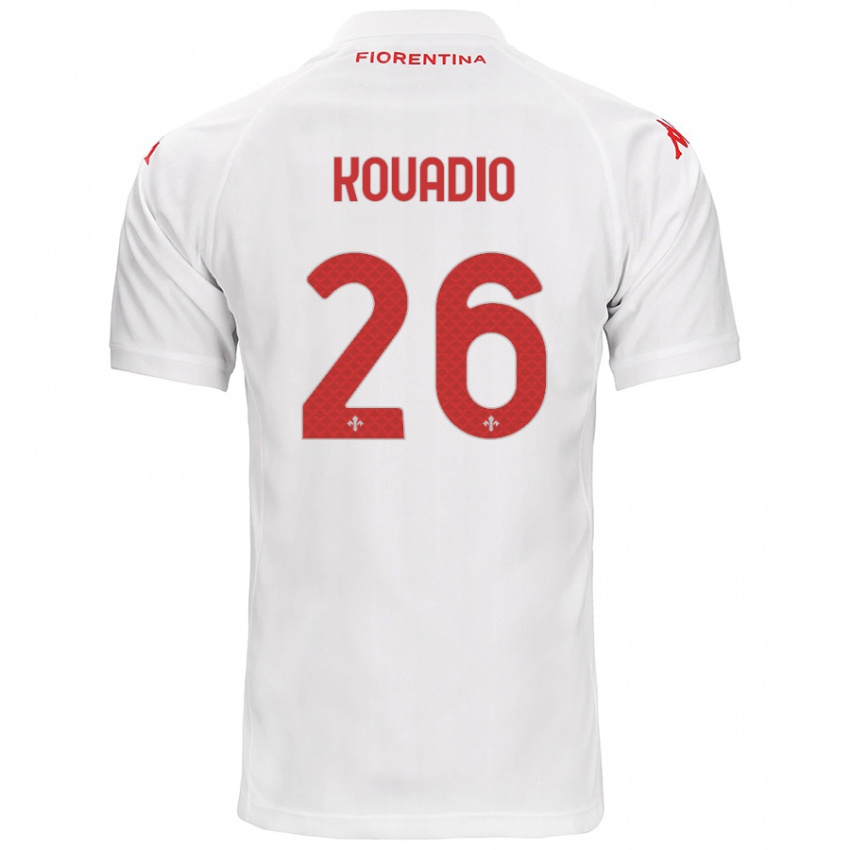 Kinderen Eddy Kouadio #26 Wit Uitshirt Uittenue 2024/25 T-Shirt