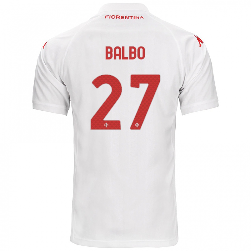 Kinderen Luis Balbo #27 Wit Uitshirt Uittenue 2024/25 T-Shirt