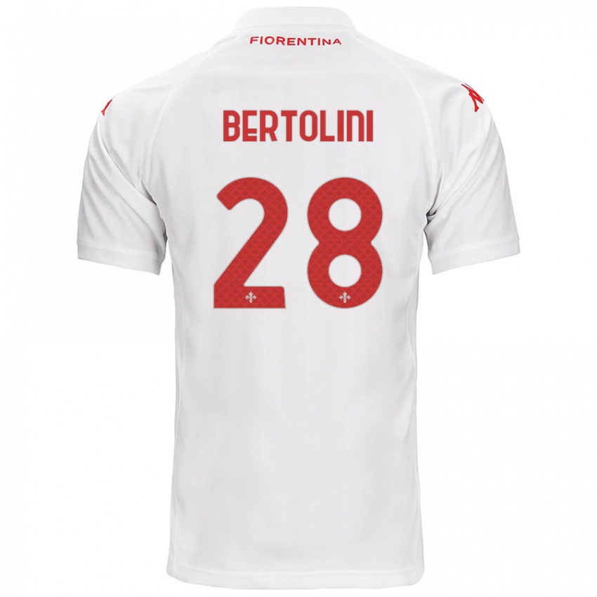 Kinderen Gabriele Bertolini #28 Wit Uitshirt Uittenue 2024/25 T-Shirt