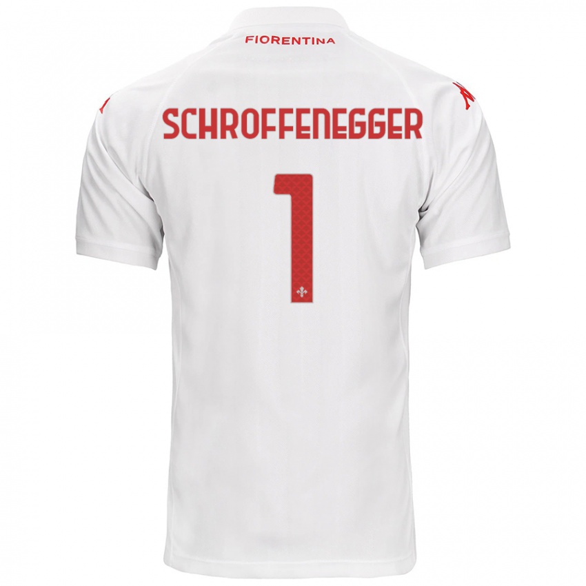 Kinderen Katja Schroffenegger #1 Wit Uitshirt Uittenue 2024/25 T-Shirt