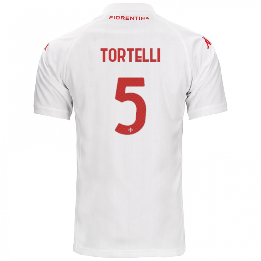 Kinderen Alice Tortelli #5 Wit Uitshirt Uittenue 2024/25 T-Shirt