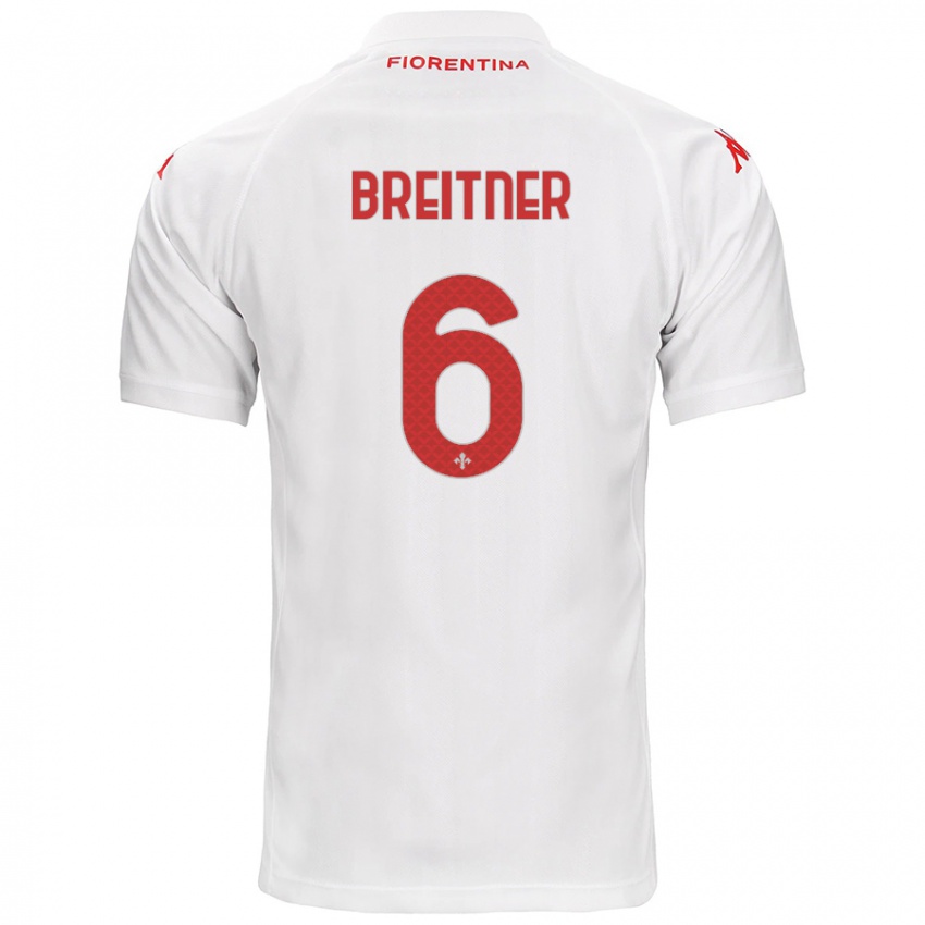 Kinderen Stephanie Breitner #6 Wit Uitshirt Uittenue 2024/25 T-Shirt