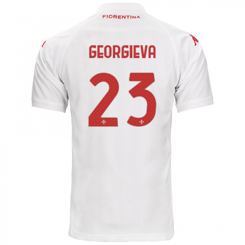 Kinderen Marina Georgieva #23 Wit Uitshirt Uittenue 2024/25 T-Shirt