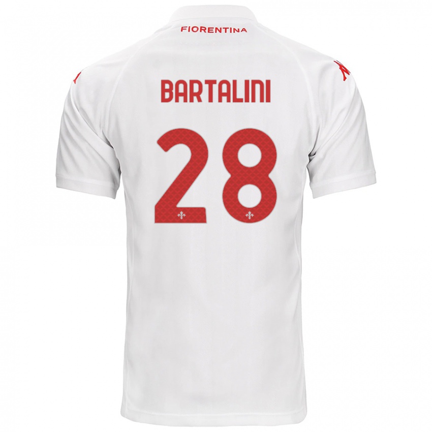 Kinderen Viola Bartalini #28 Wit Uitshirt Uittenue 2024/25 T-Shirt