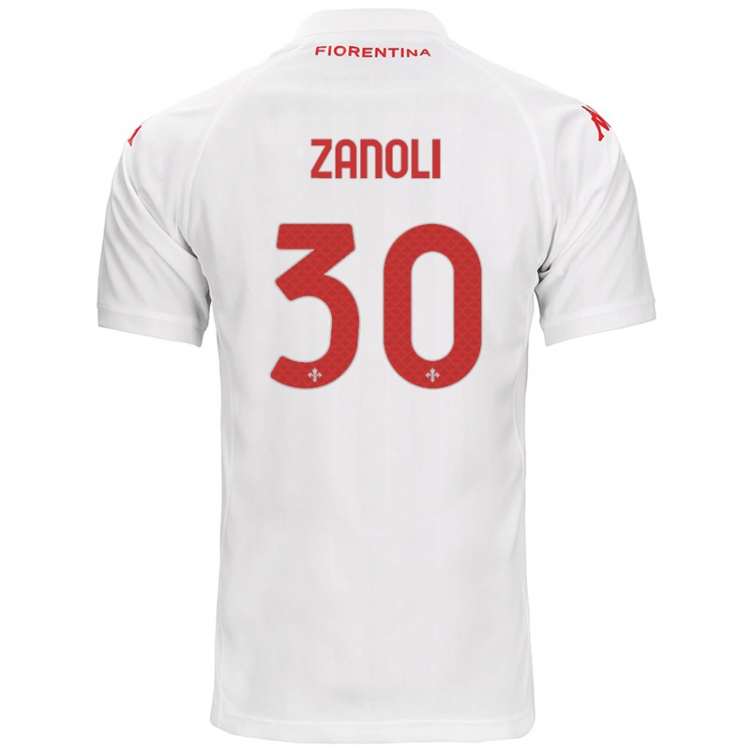 Kinderen Martina Zanoli #30 Wit Uitshirt Uittenue 2024/25 T-Shirt