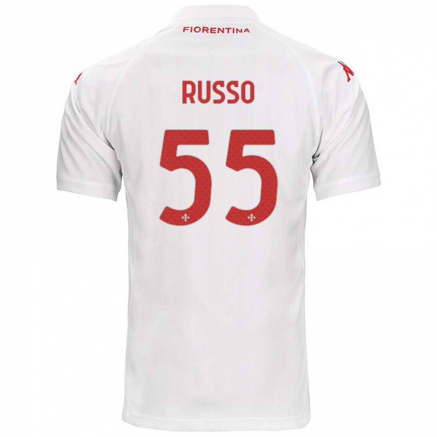 Kinderen Federica Russo #55 Wit Uitshirt Uittenue 2024/25 T-Shirt