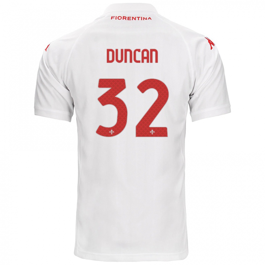 Kinderen Alfred Duncan #32 Wit Uitshirt Uittenue 2024/25 T-Shirt