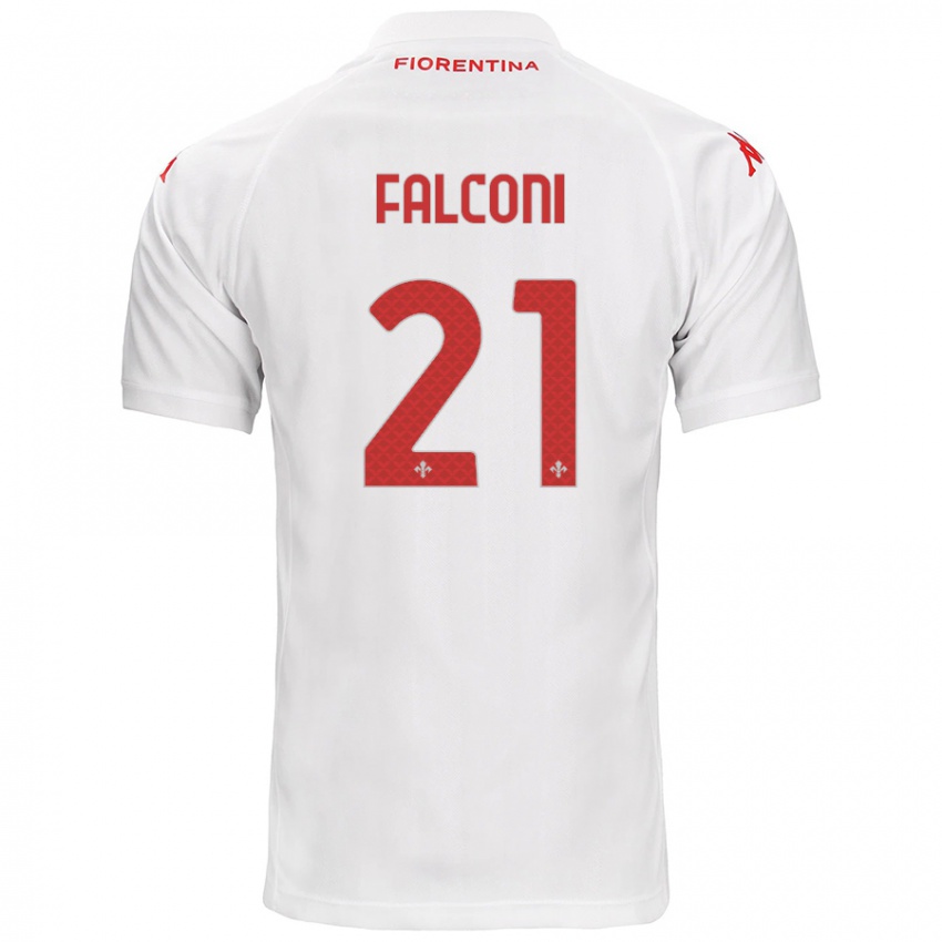 Kinderen Niccolò Falconi #21 Wit Uitshirt Uittenue 2024/25 T-Shirt