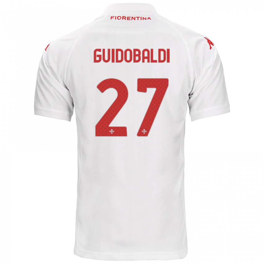 Kinderen Filippo Guidobaldi #27 Wit Uitshirt Uittenue 2024/25 T-Shirt