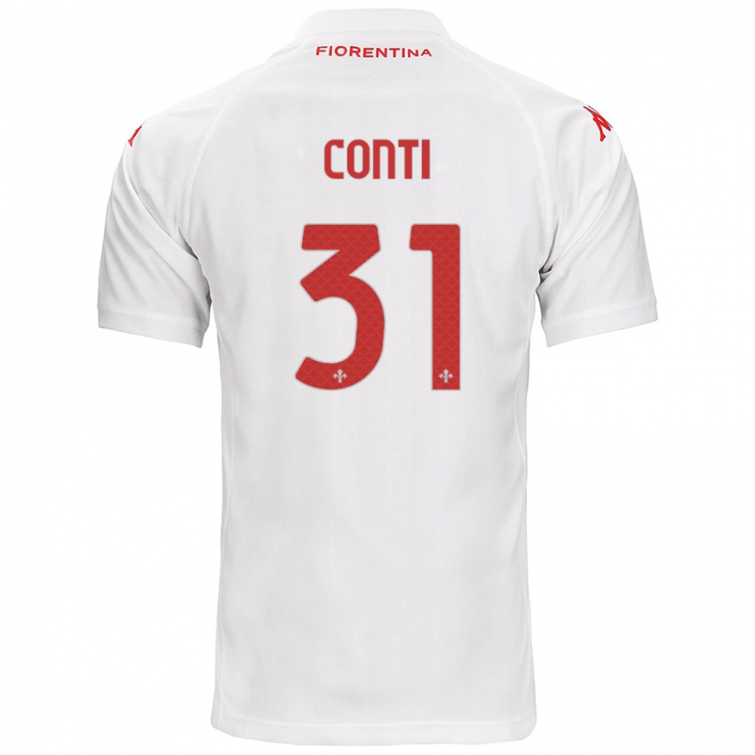 Kinderen Gabriele Conti #31 Wit Uitshirt Uittenue 2024/25 T-Shirt