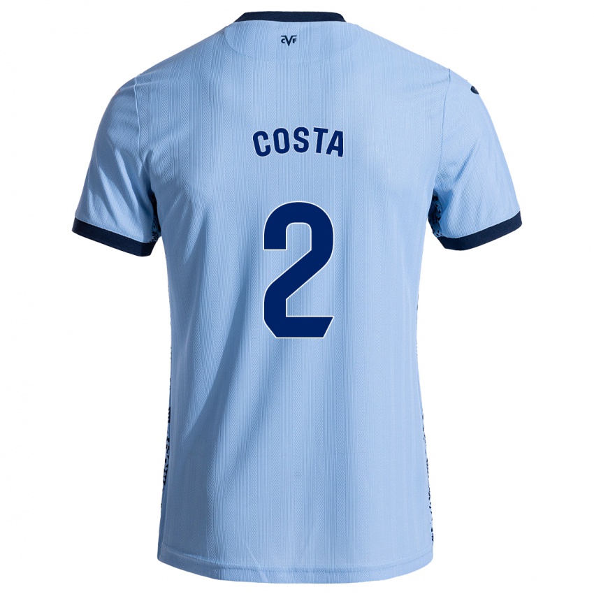 Kinderen Logan Costa #2 Hemelsblauw Uitshirt Uittenue 2024/25 T-Shirt