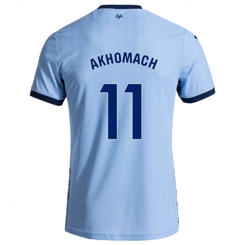 Kinderen Ilias Akhomach #11 Hemelsblauw Uitshirt Uittenue 2024/25 T-Shirt