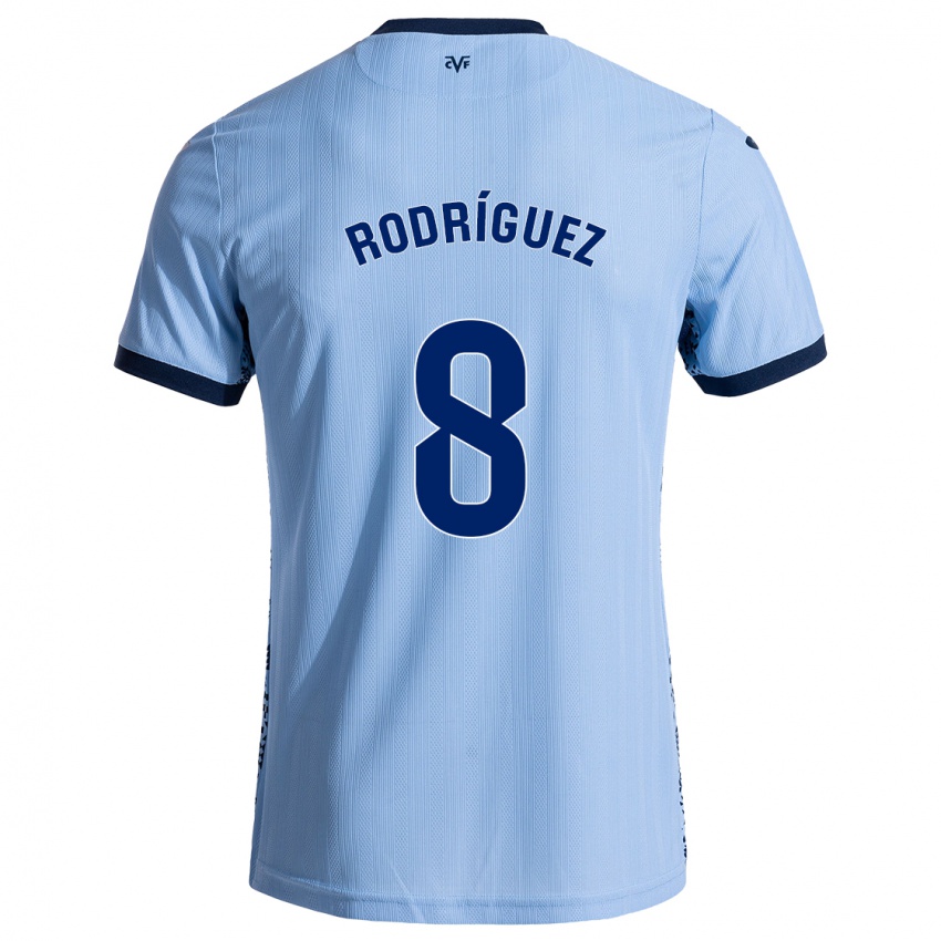 Kinderen Unai Rodríguez #8 Hemelsblauw Uitshirt Uittenue 2024/25 T-Shirt