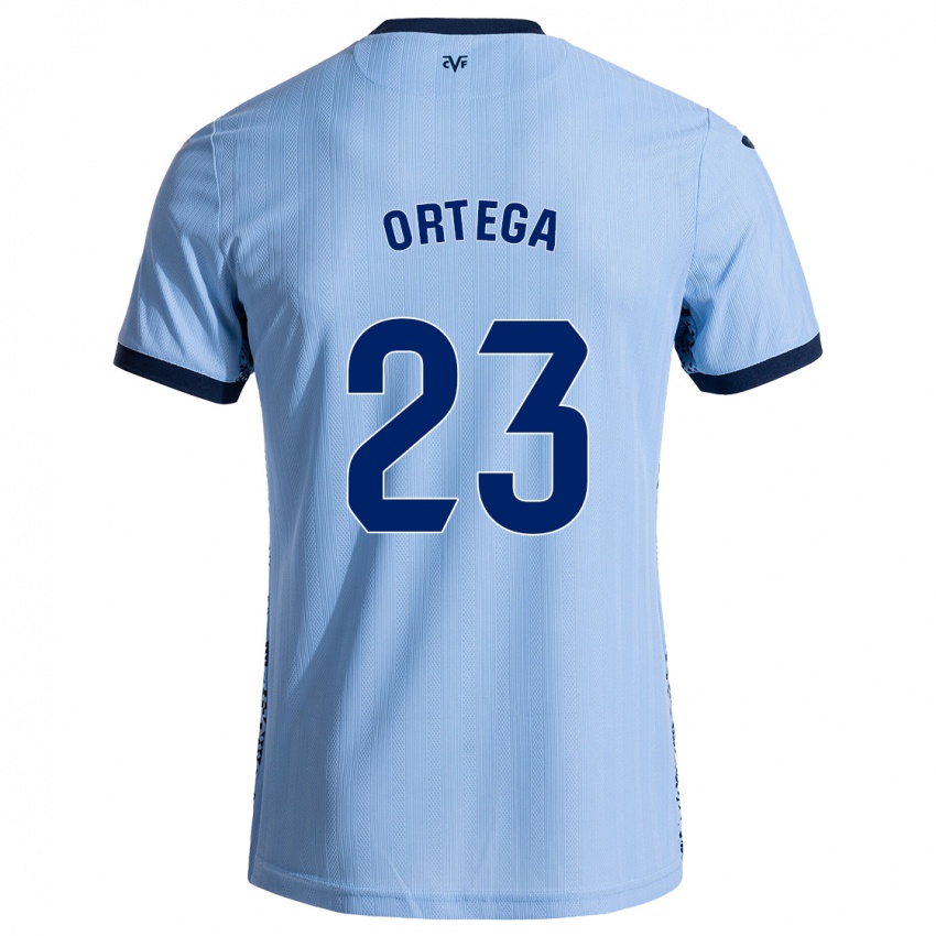 Kinderen Jordi Ortega #23 Hemelsblauw Uitshirt Uittenue 2024/25 T-Shirt