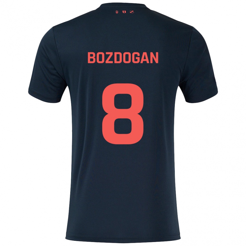 Kinderen Can Bozdogan #8 Zwart Rood Uitshirt Uittenue 2024/25 T-Shirt