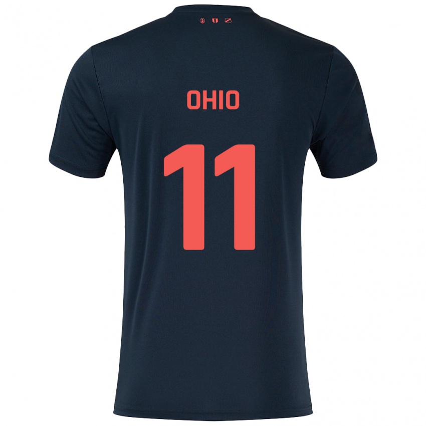 Kinderen Noah Ohio #11 Zwart Rood Uitshirt Uittenue 2024/25 T-Shirt