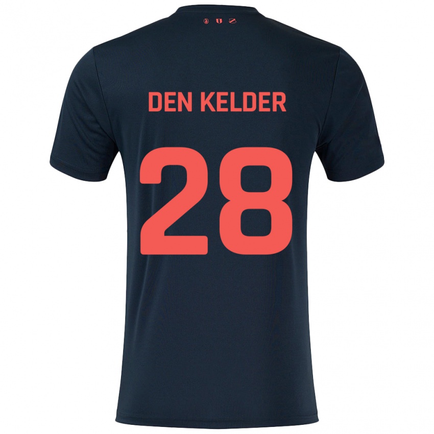 Kinderen Gera Op Den Kelder #28 Zwart Rood Uitshirt Uittenue 2024/25 T-Shirt