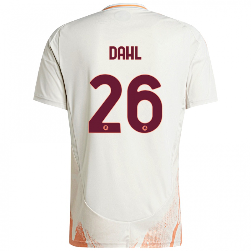 Kinderen Samuel Dahl #26 Crème Wit Oranje Uitshirt Uittenue 2024/25 T-Shirt