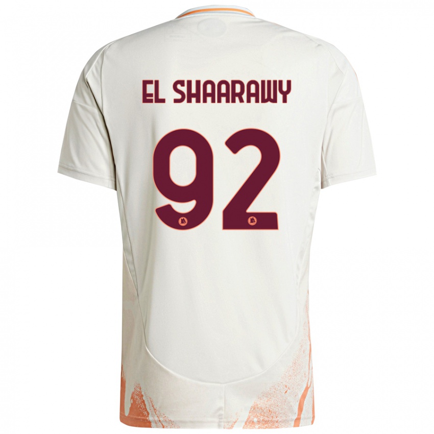 Kinderen Stephan El Shaarawy #92 Crème Wit Oranje Uitshirt Uittenue 2024/25 T-Shirt