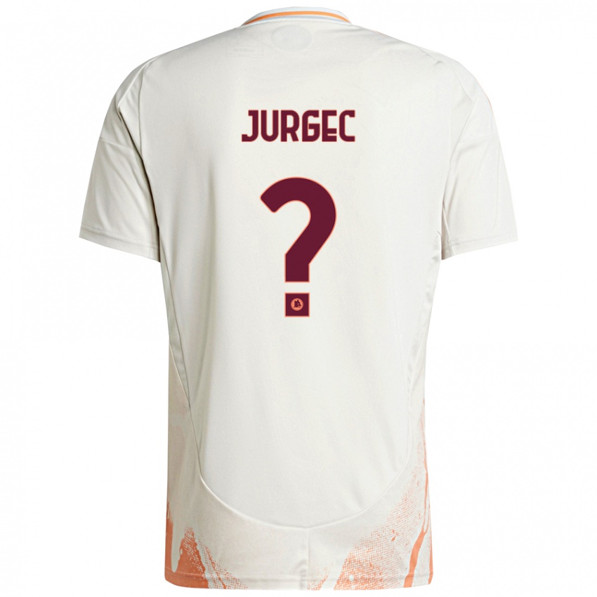 Kinderen Jan Jurgec #0 Crème Wit Oranje Uitshirt Uittenue 2024/25 T-Shirt