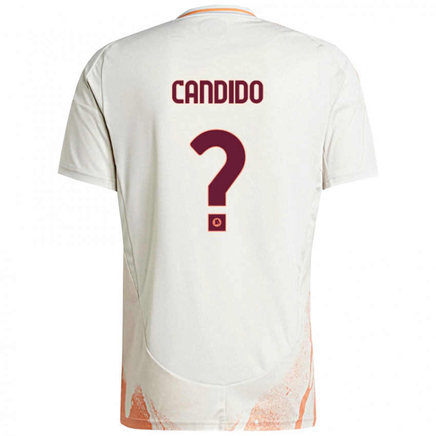 Kinderen Gabriele Candido #0 Crème Wit Oranje Uitshirt Uittenue 2024/25 T-Shirt