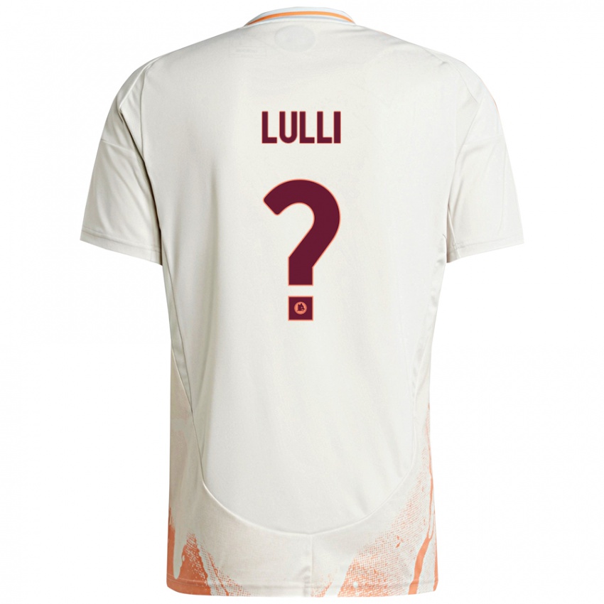 Kinderen Emanuele Lulli #0 Crème Wit Oranje Uitshirt Uittenue 2024/25 T-Shirt