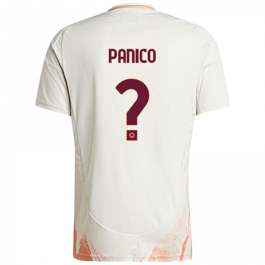 Kinderen Francesco Panico #0 Crème Wit Oranje Uitshirt Uittenue 2024/25 T-Shirt