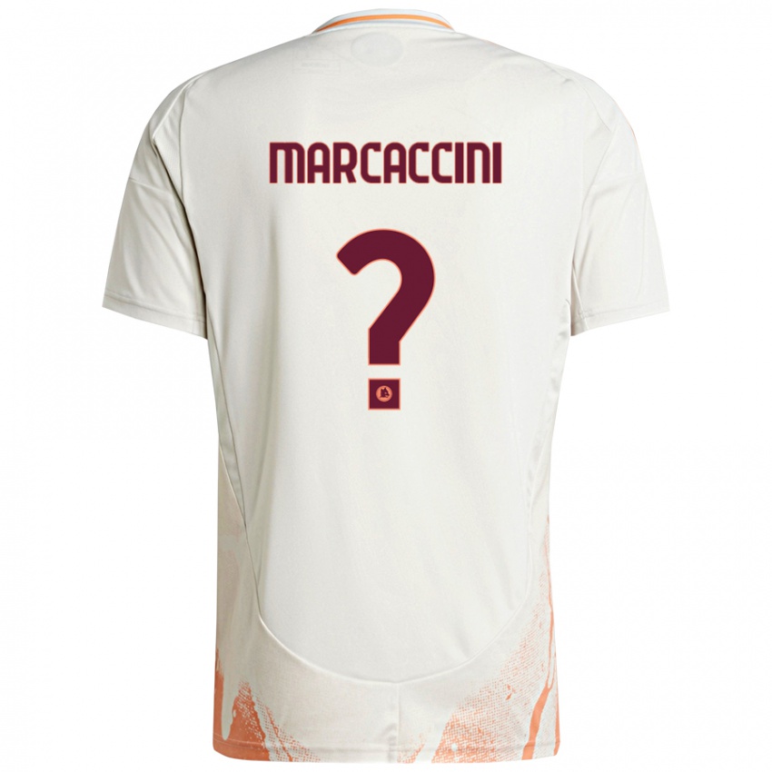 Kinderen Alessio Marcaccini #0 Crème Wit Oranje Uitshirt Uittenue 2024/25 T-Shirt