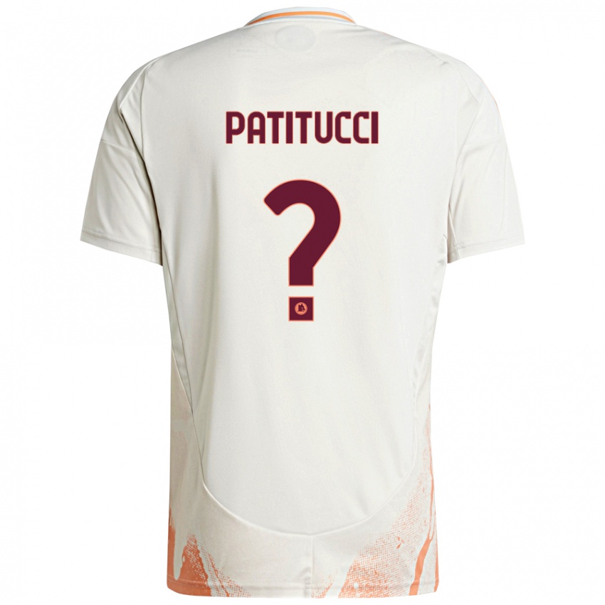 Kinderen Christian Patitucci #0 Crème Wit Oranje Uitshirt Uittenue 2024/25 T-Shirt