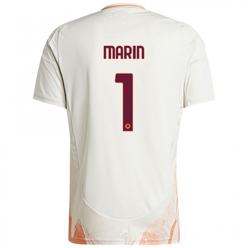 Kinderen Renato Marin #1 Crème Wit Oranje Uitshirt Uittenue 2024/25 T-Shirt